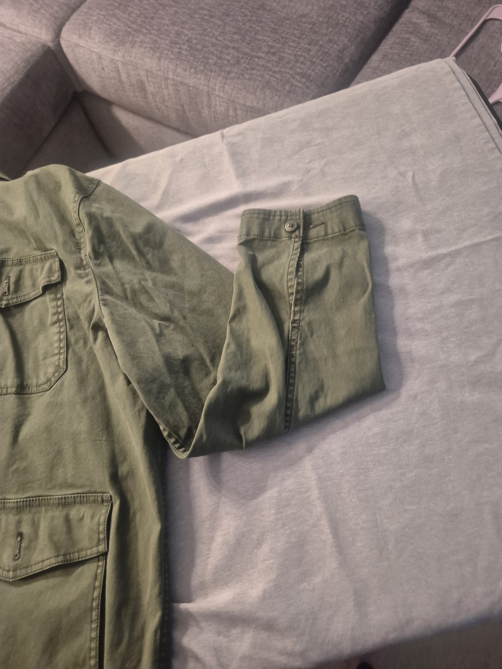 George Men's Military Field Jacket in Olive - Picture 4 of 12